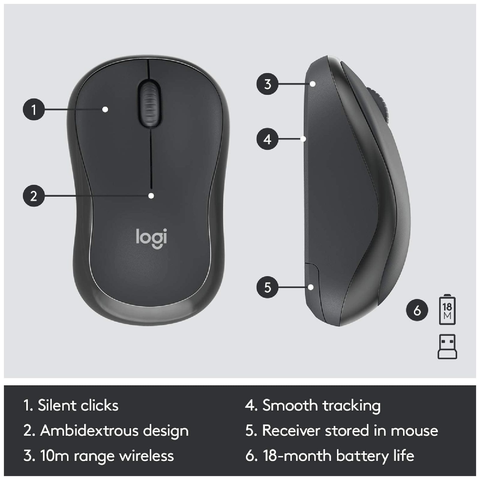 Logitech best sale mk295 silent